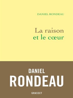 cover image of La raison et le coeur
